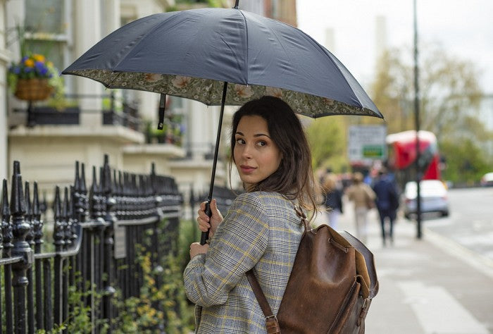 Paraply William Morris Twoprint Pimpernel bayleaf manilla