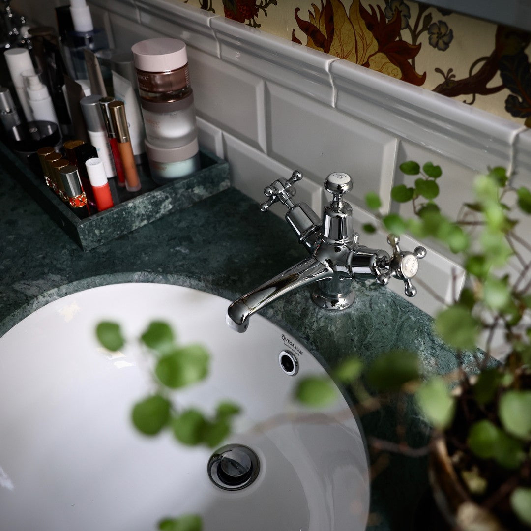 Tvättställsblandare Burlington Claremont krom