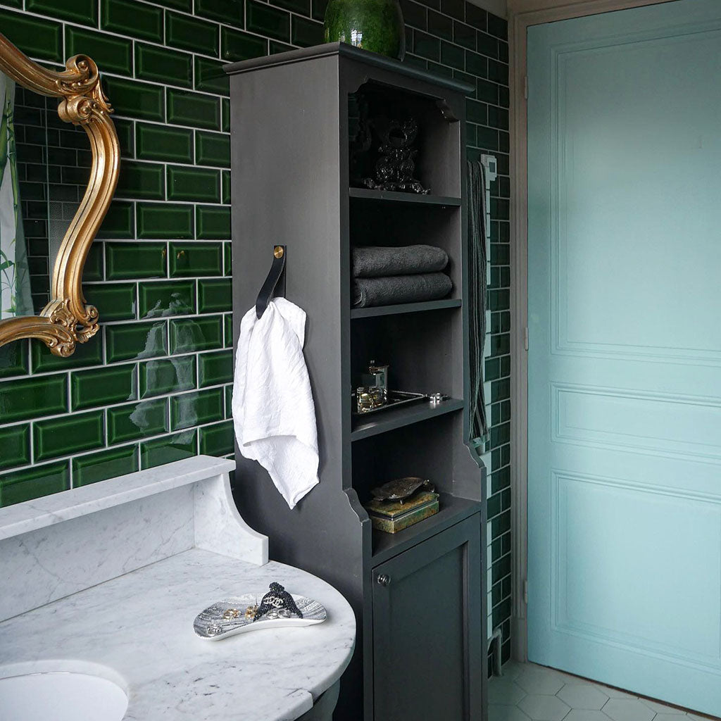 Högskåp badrum Alice antracitgrått