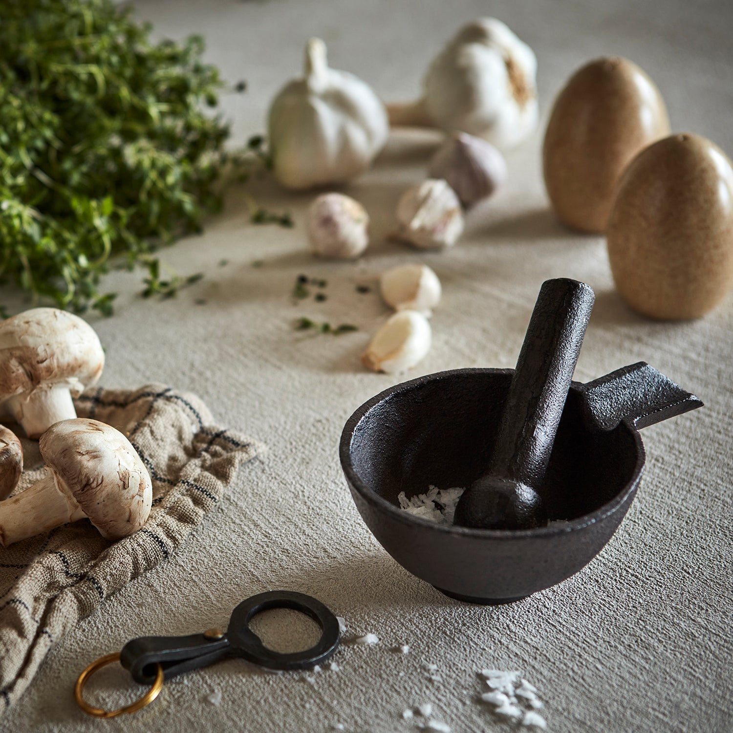 Frej Mortel Dekoration Gjutjärn