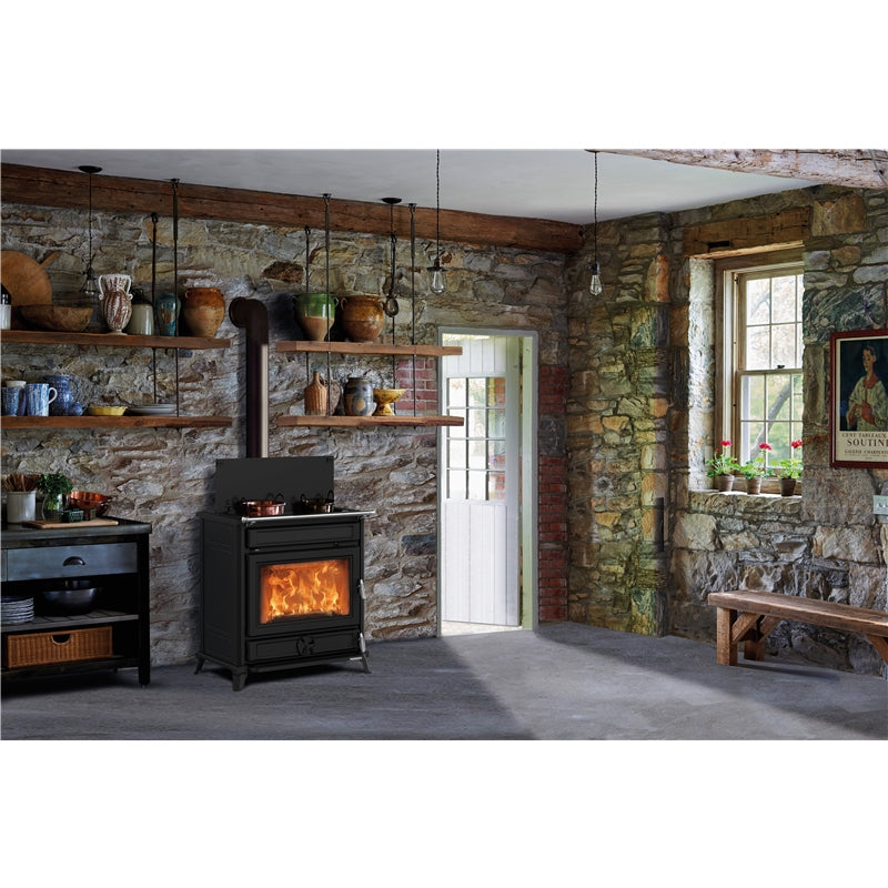 Vedspis fristående Thermorossi Agora gjutjärn