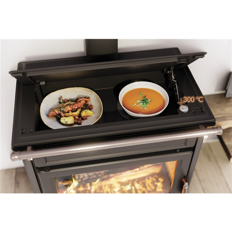 Vedspis fristående Thermorossi Agora gjutjärn