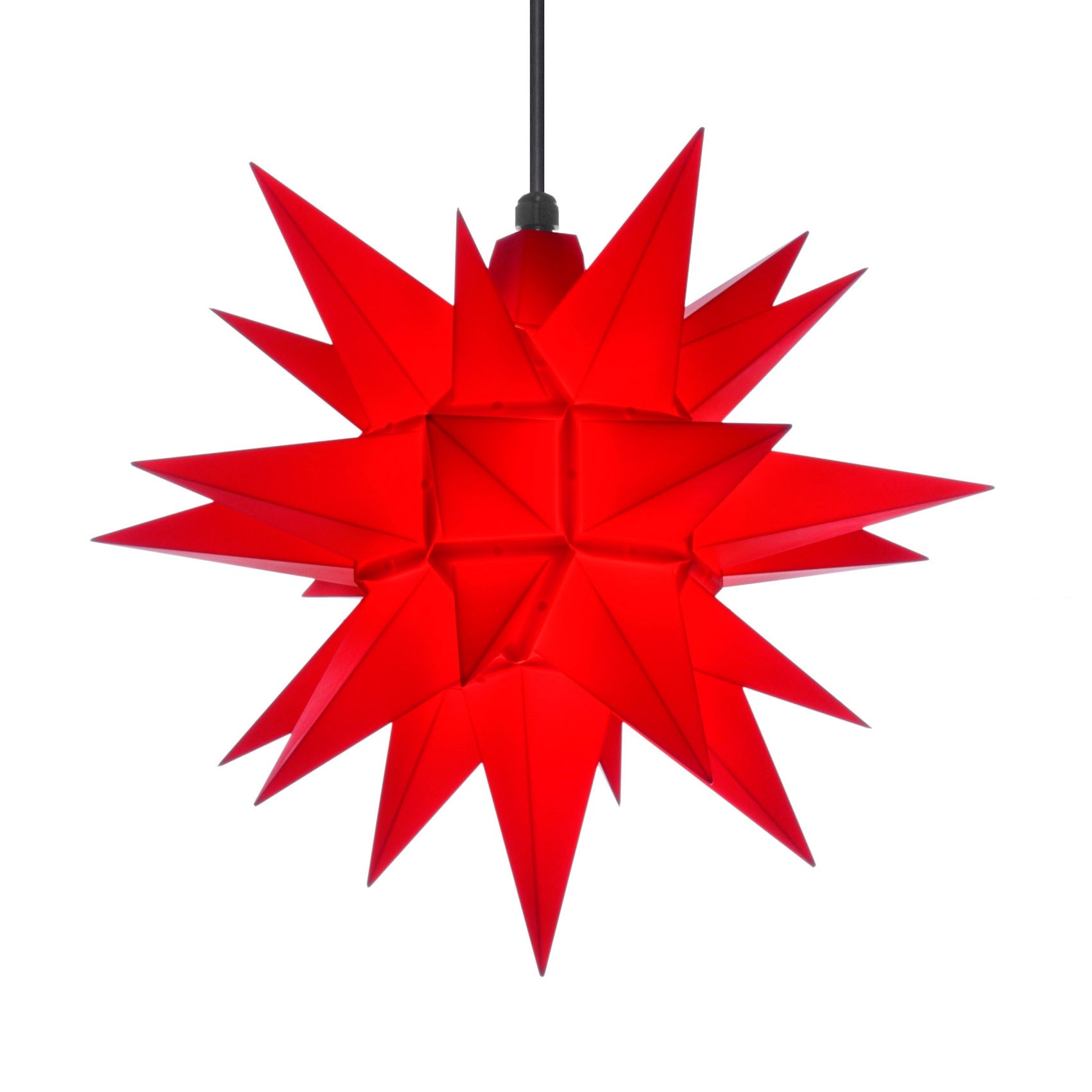 Adventsstjerne udendørs rød 40 cm