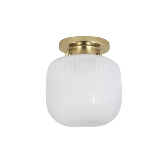 Badrumslampa Tak Eli Mässing/Frost Liten