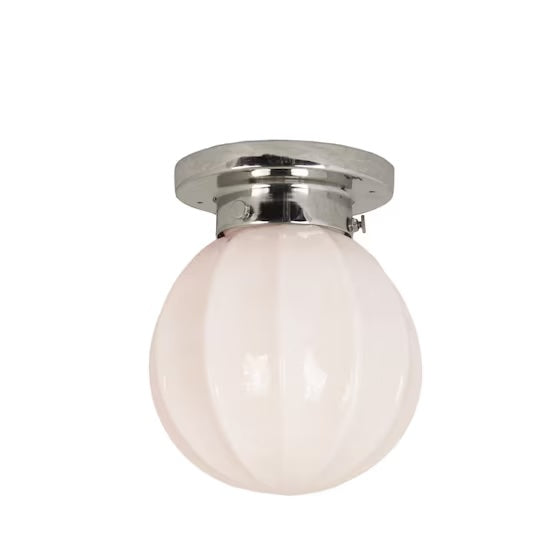 Badrumslampa Tak Marit Nickel/Opal Beige Liten