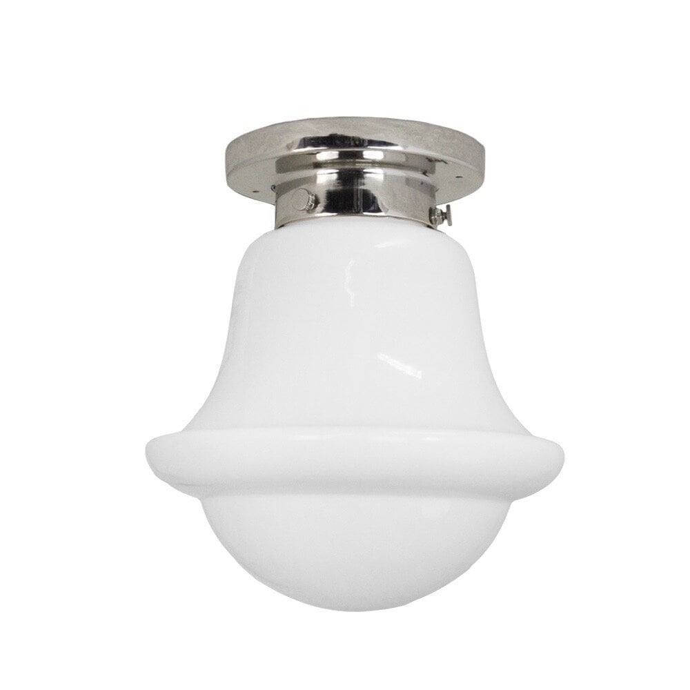 Badrumslampa Tak Sture Nickel/Opal Vit