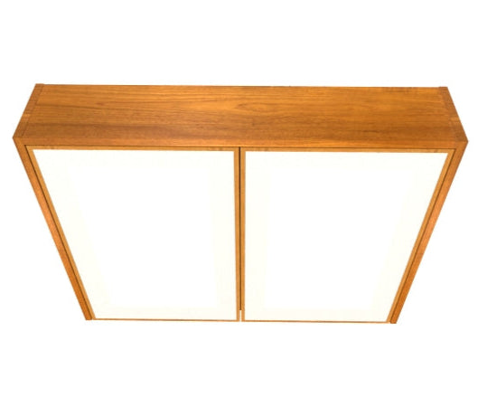 Adele Wandhängender Spiegelschrank aus Teak