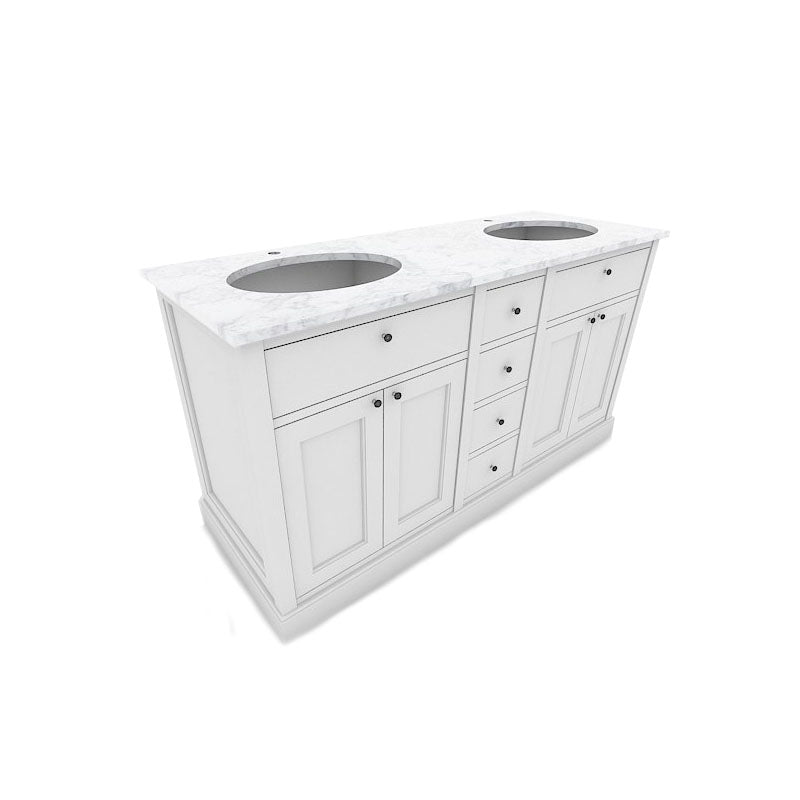 Dubbelkommod Agnes Stormy Grey