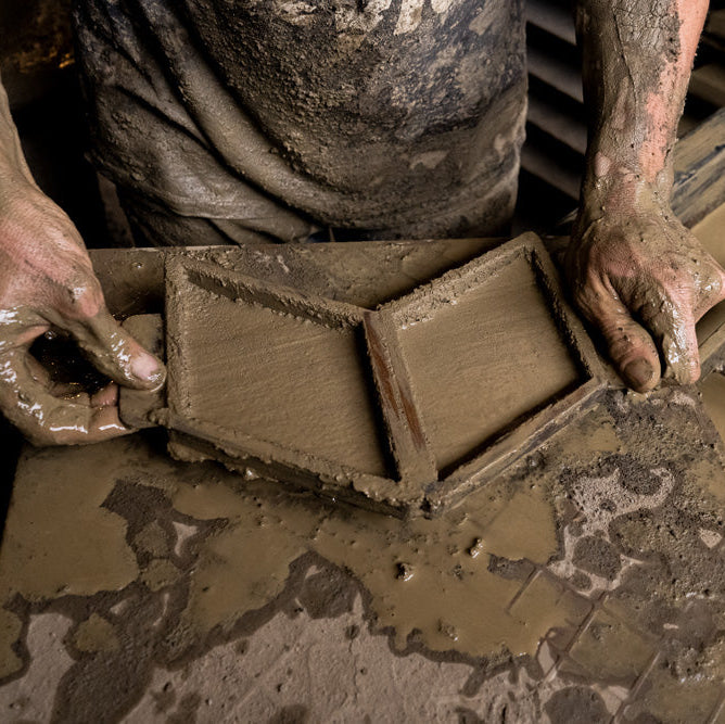 Terrakottaboden-Raute