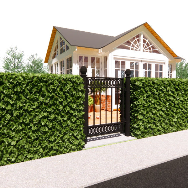 Bollerup måttanpassad enkelgrind med stolpar