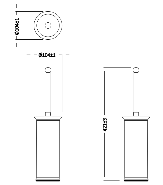 Burlington WC-Bürstenhalter