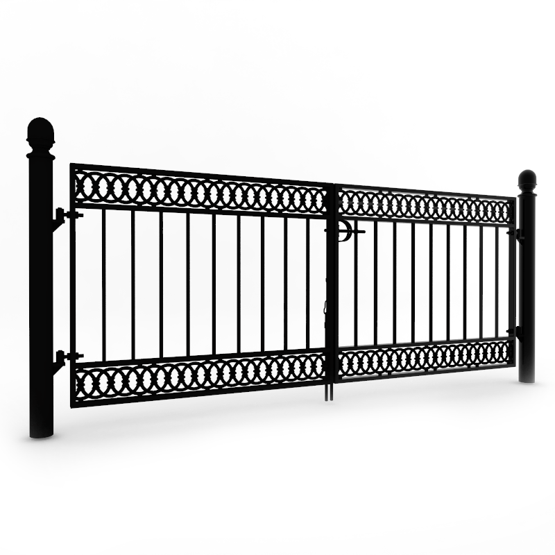 Bollerup måttanpassad pargrind med stolpar