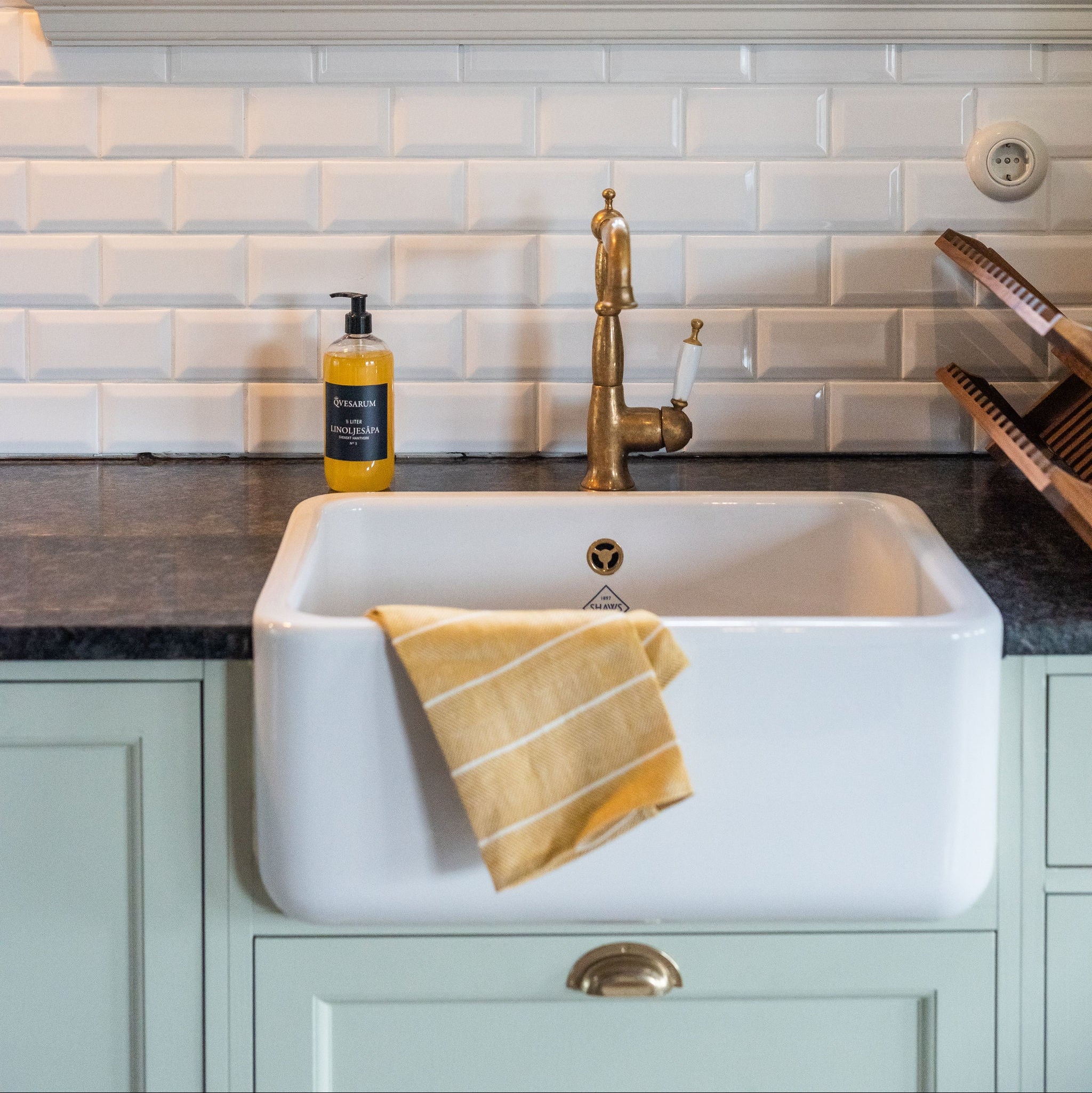 Köksblandare i mässing Oxford