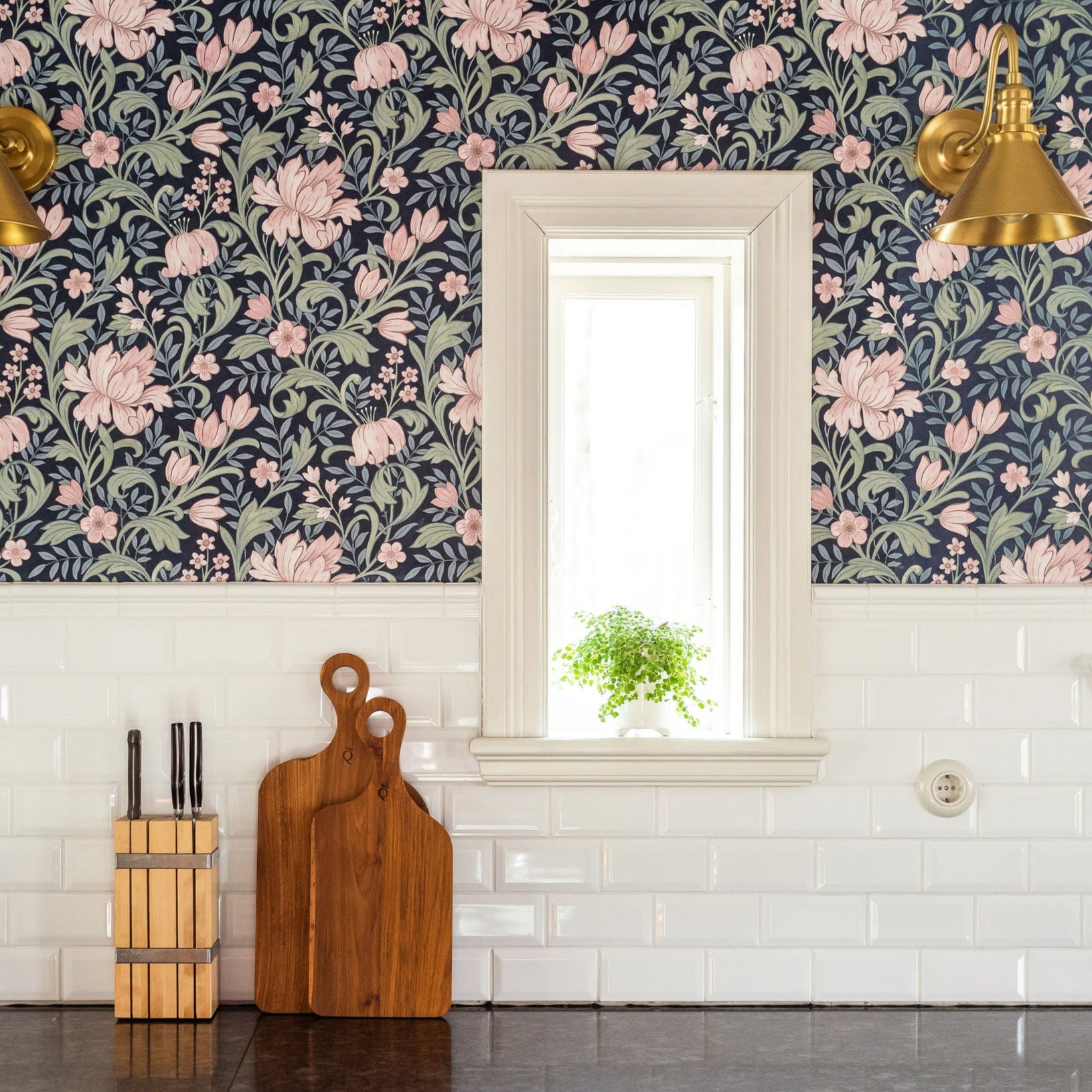 Skärbräda teak stor