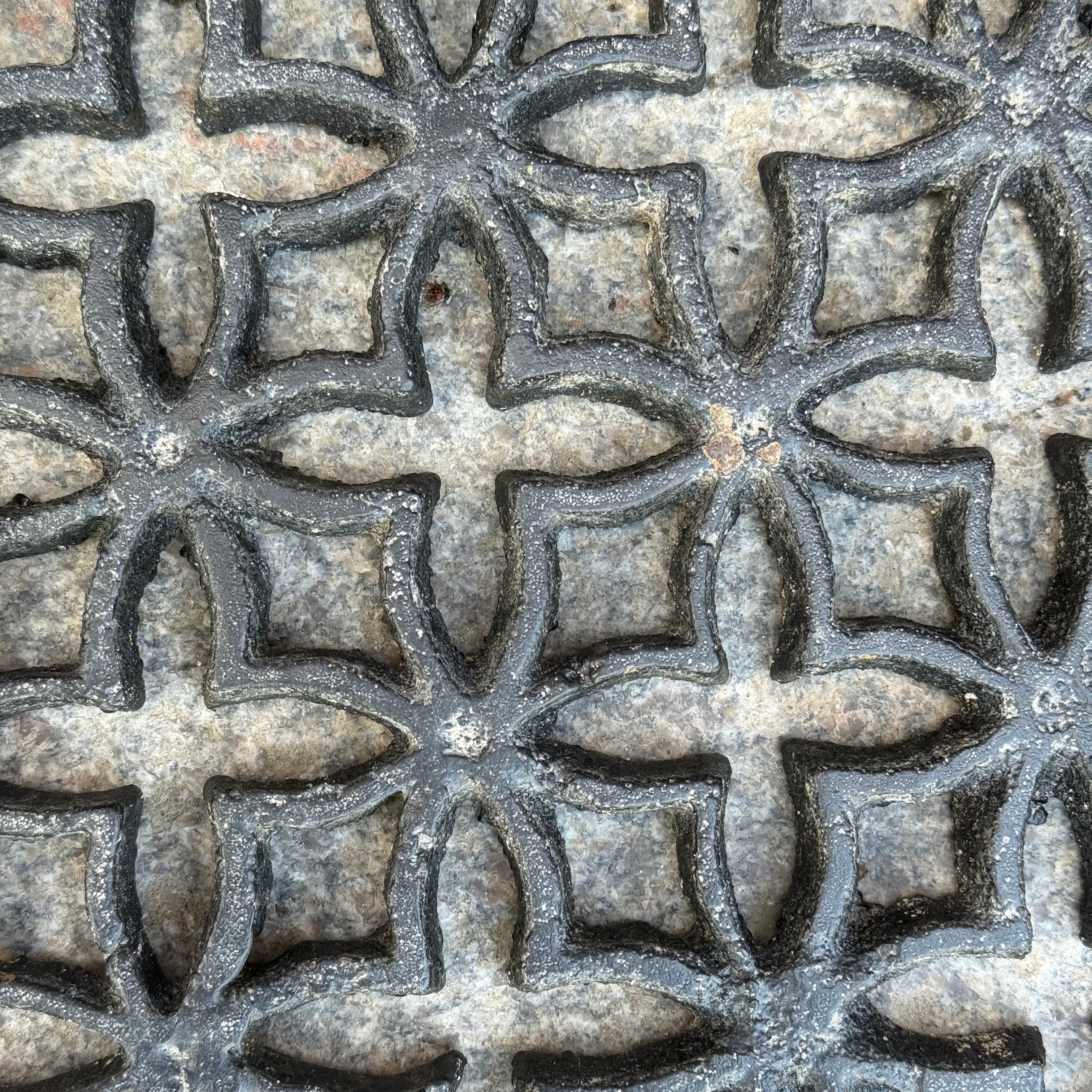 Fotskrapa gjutjärn rektangulär