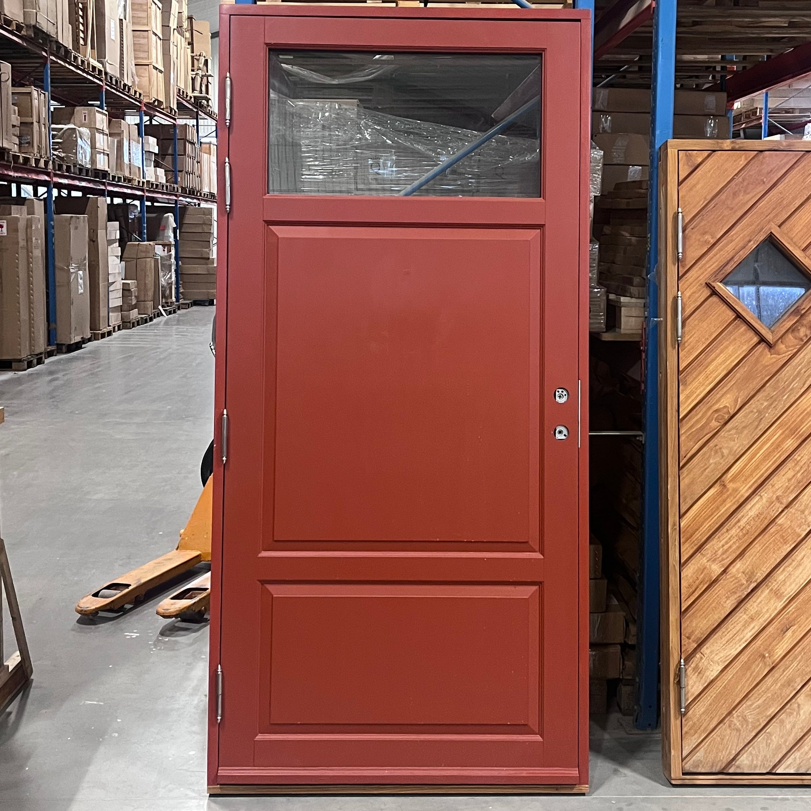 Enkeldörr Kivik 1095x2280 mm engelskt röd (fyndvara)