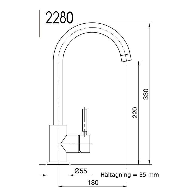 Köksblandare Kobuk 2282