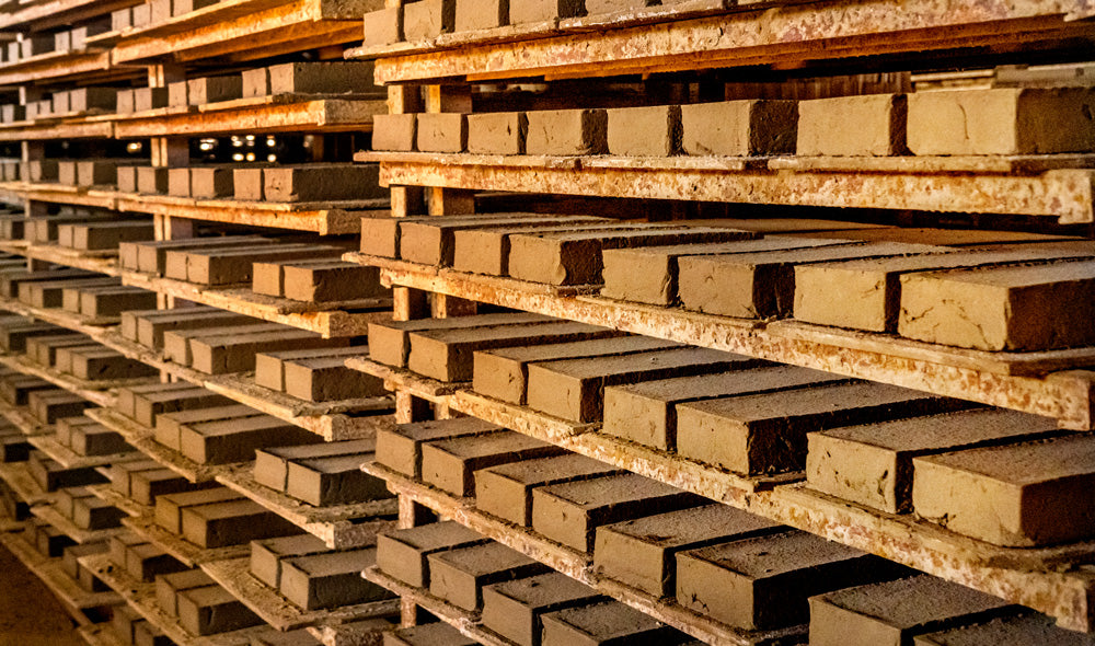 Handgefertigter Bodenziegel rot 20 mm