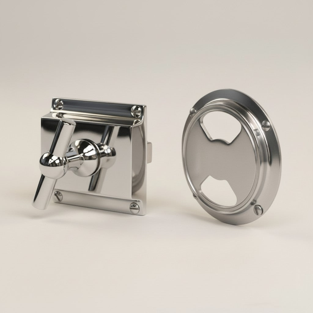 Toalettlås Förnicklad