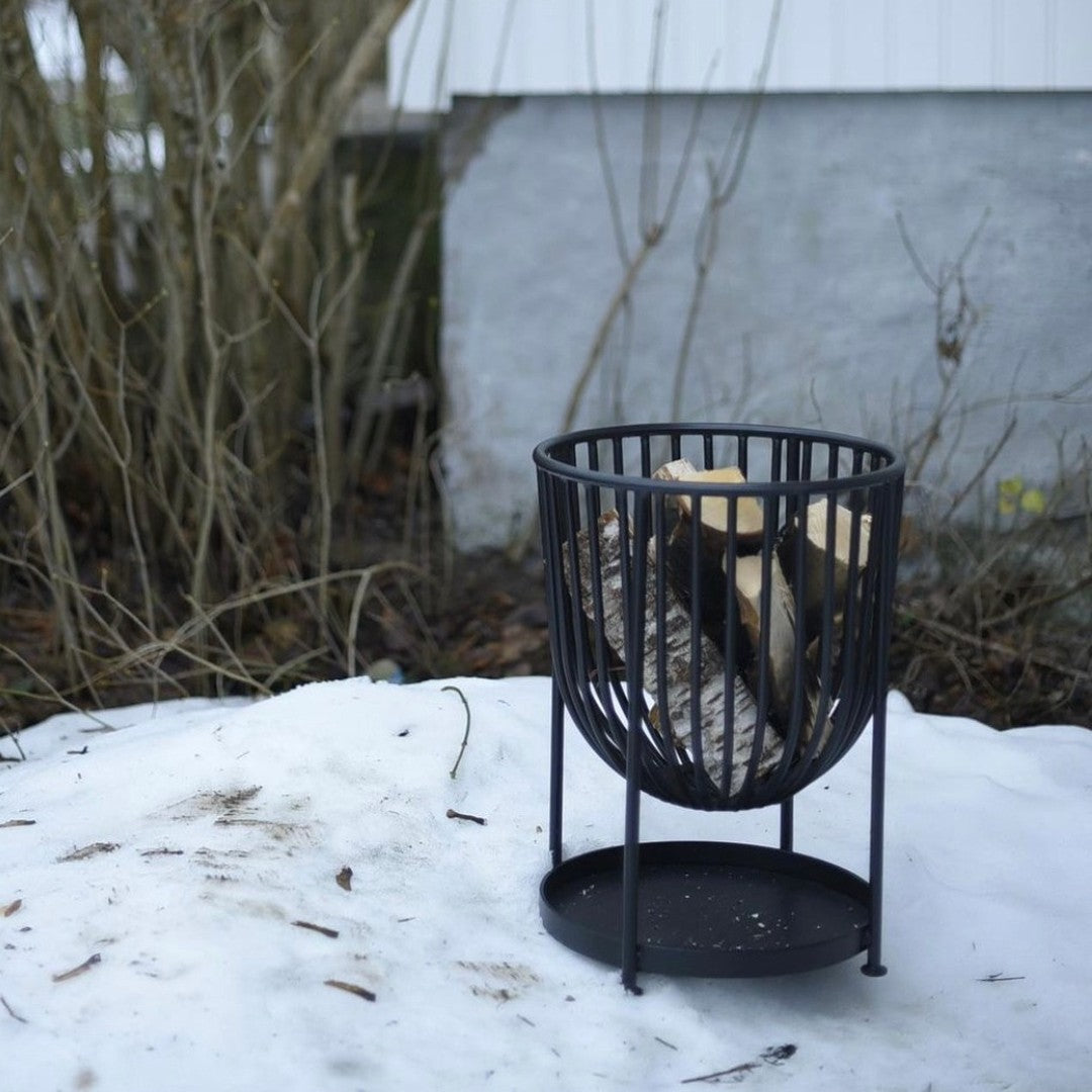 Kleiner Schmiedeeisen-Feuerkorb