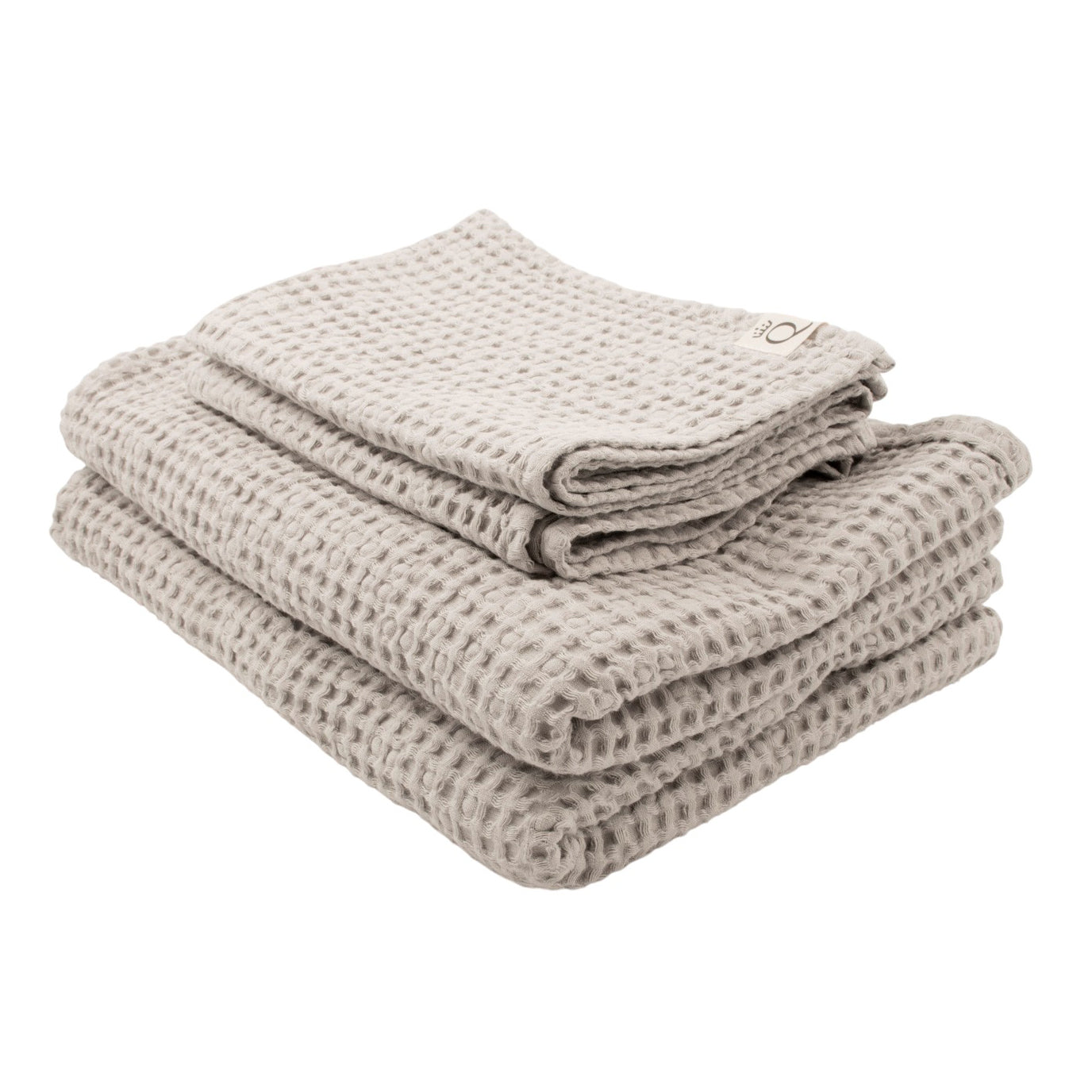 Set mit Badetuch und Handtuch Sandhammaren hellgrau