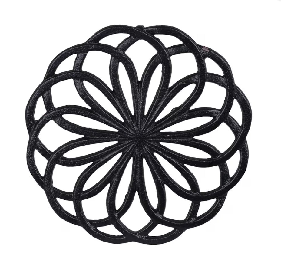 Grytunderlägg Blomma Järn