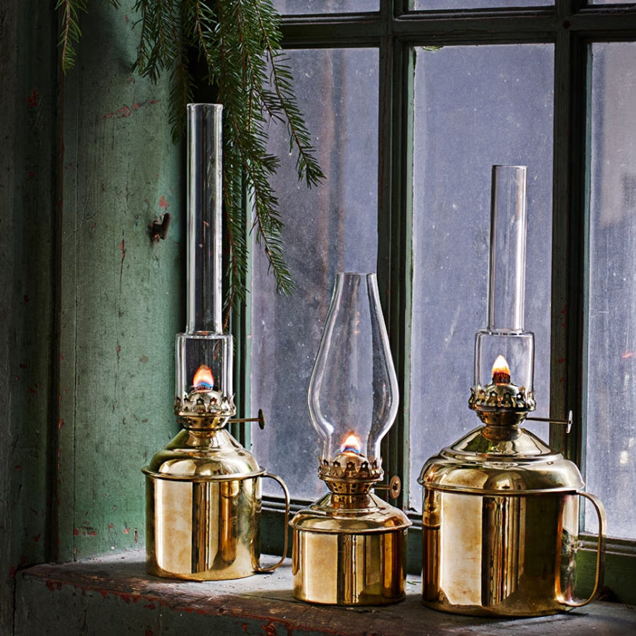 Fotogenlampa Haga Mässing