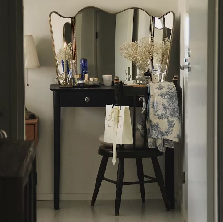 Spegel Jonna 3-delad Antik Mässing