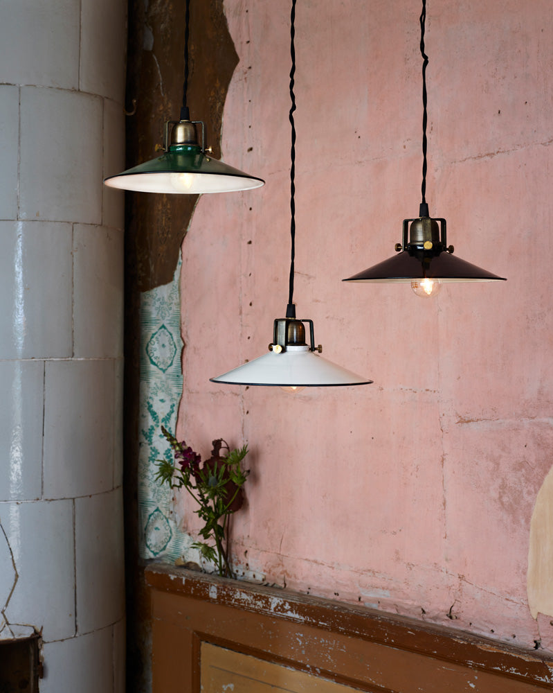 Skomakarlampa svart/vit