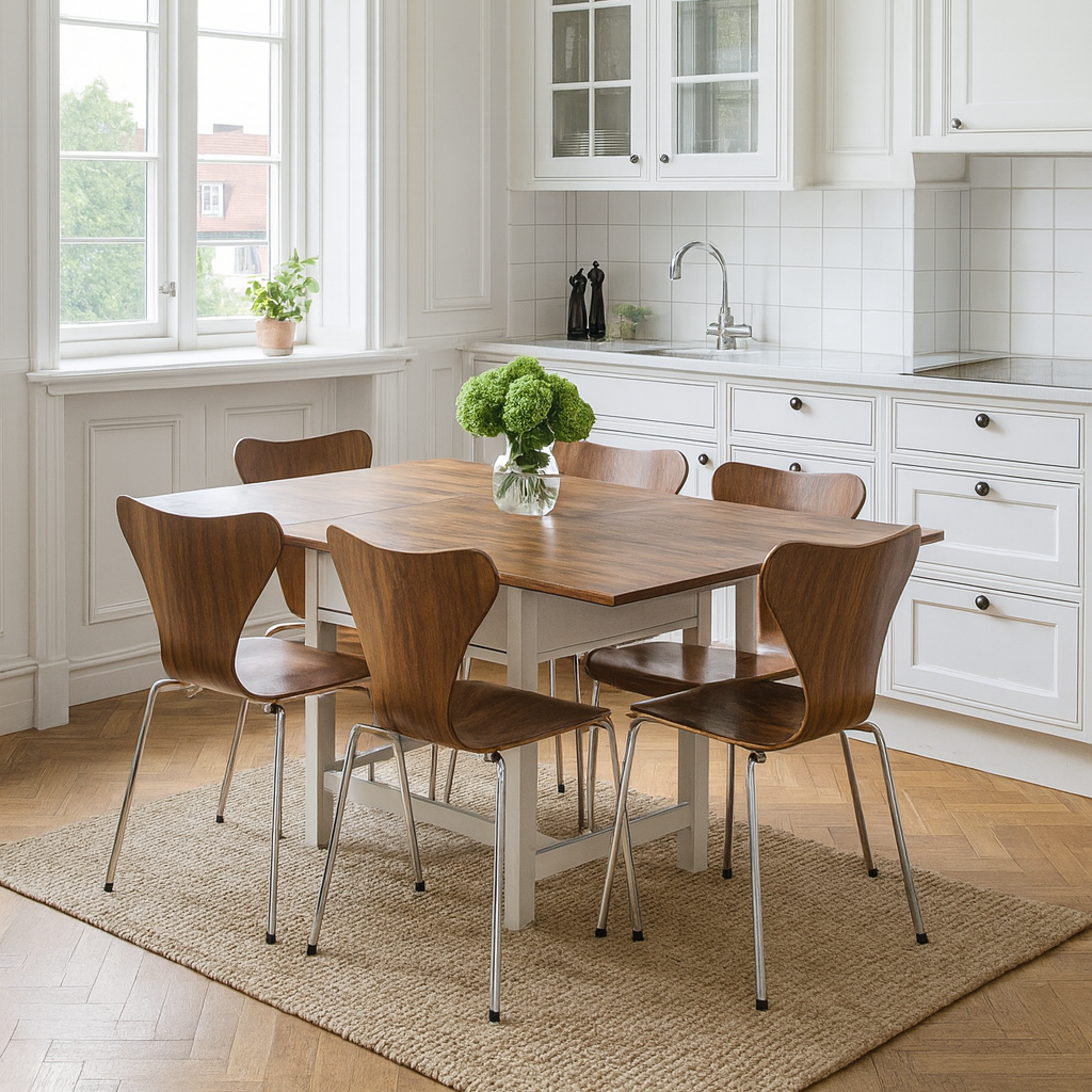 Slagbord teak/ljusgrå Vera