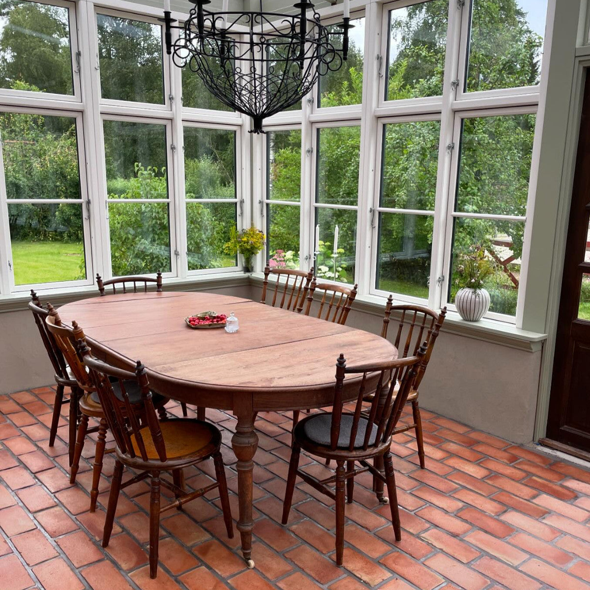 Handgefertigter Bodenziegel rot 20 mm