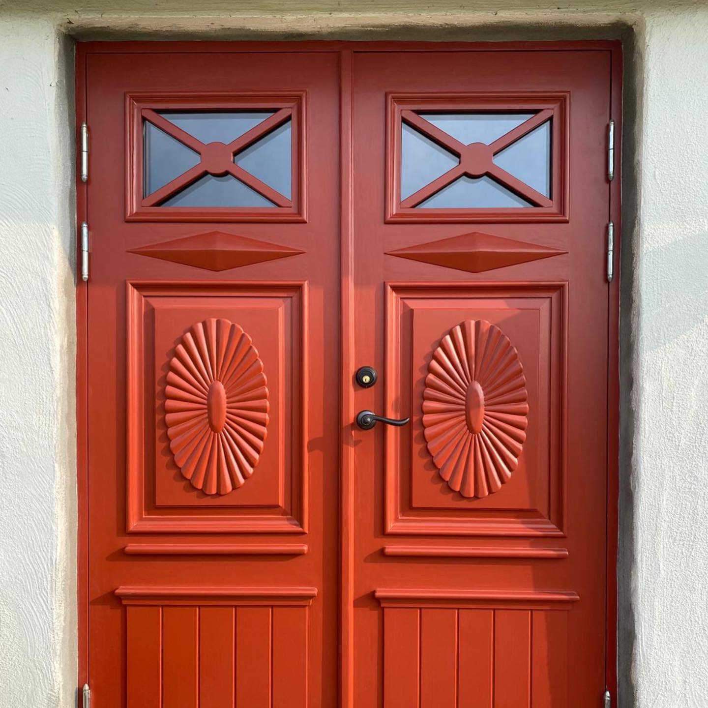 Vitaby pardörr engelskt röd 1280x2080 mm