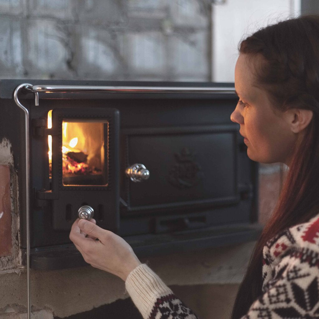 Vedspis Westbo Standard med glaslucka