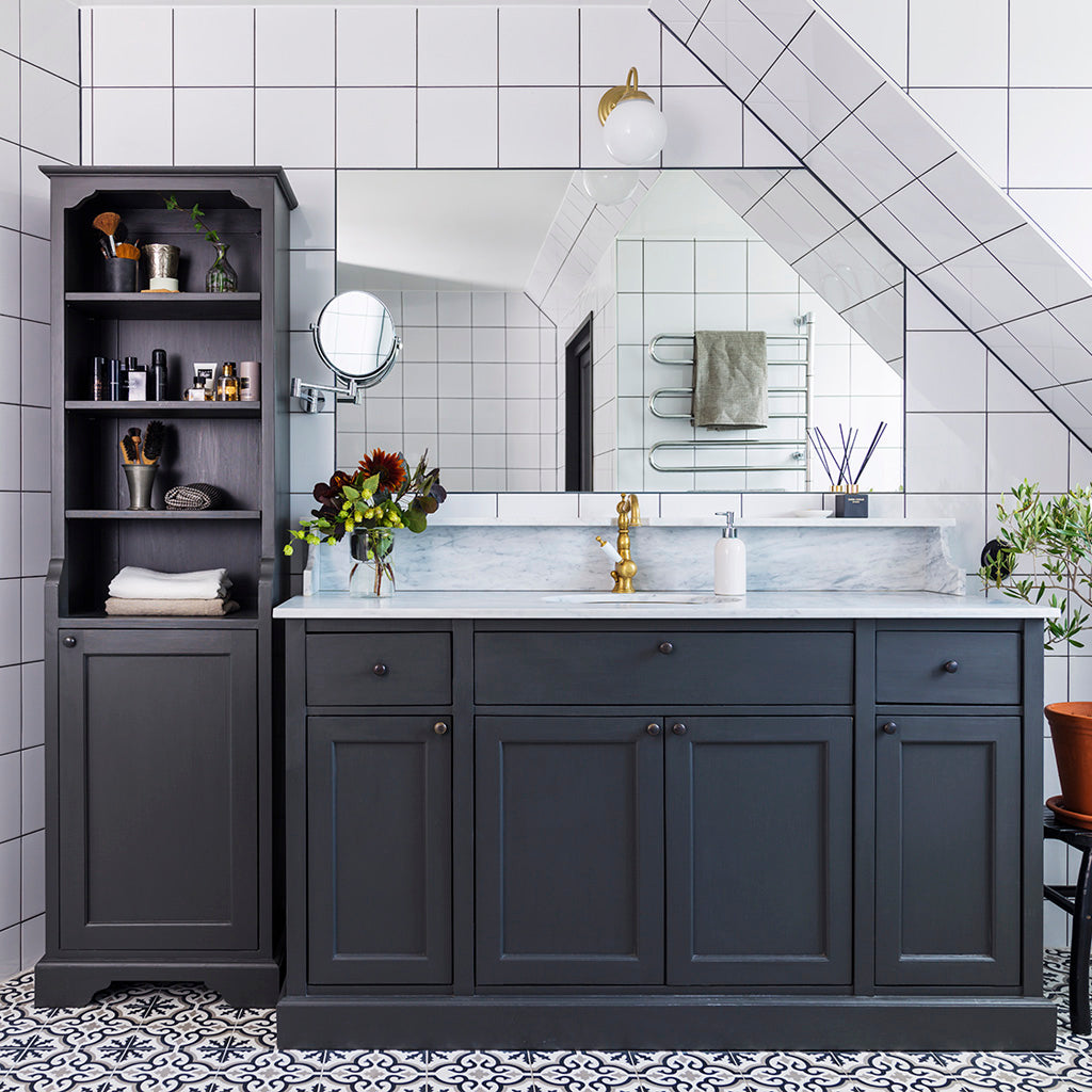 Högskåp badrum Alice antracitgrått