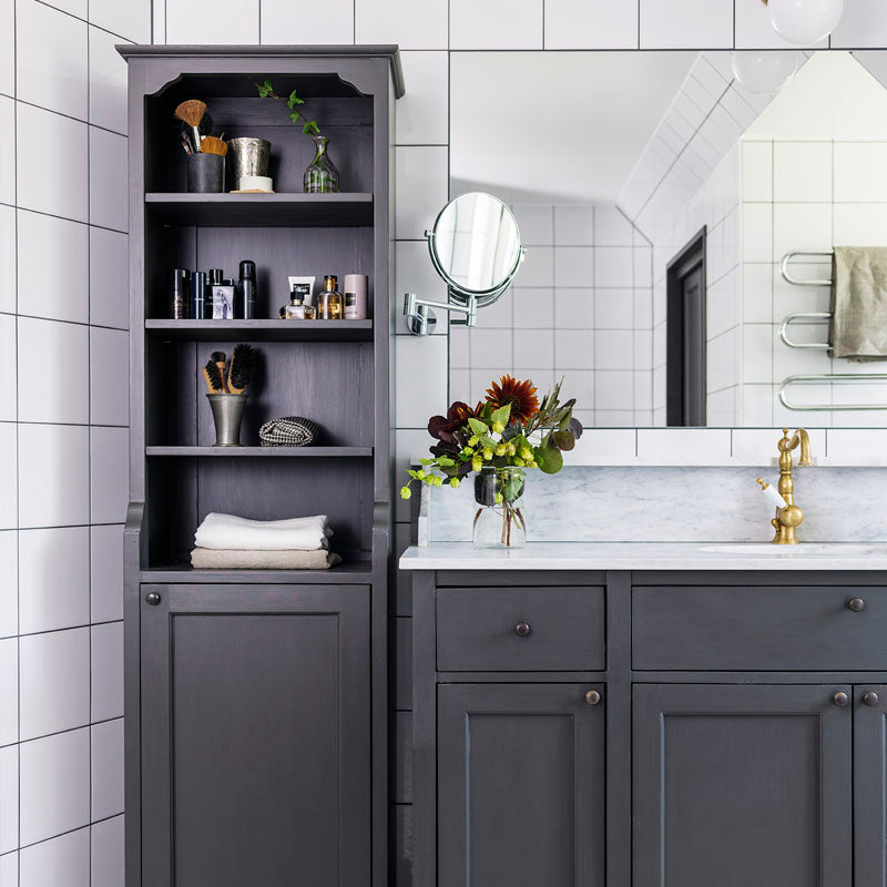 Högskåp badrum Alice antracitgrått