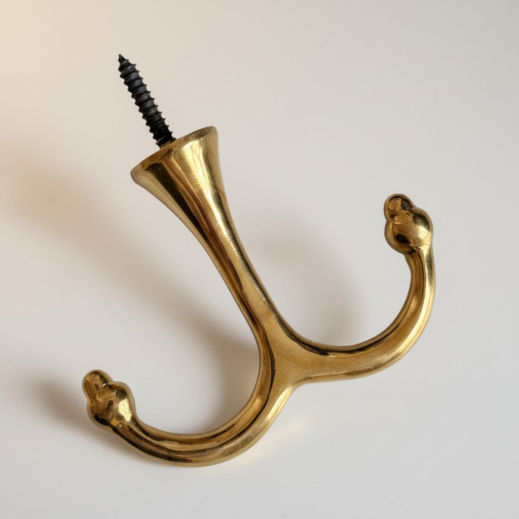 Ankarkrok i obehandlad mässing