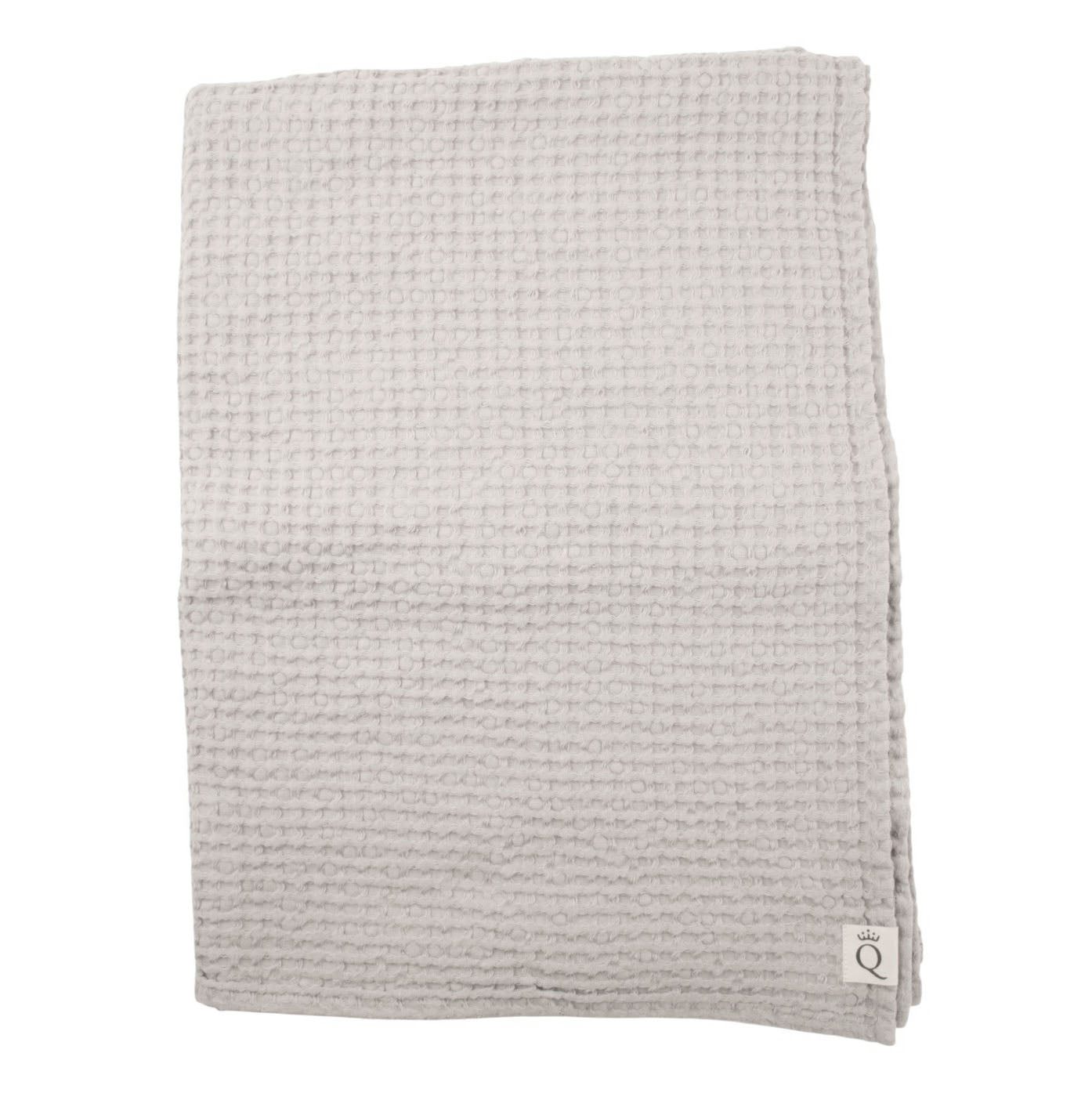 Waffel-Badetuch Sandhammaren hellgrau 100x140 cm