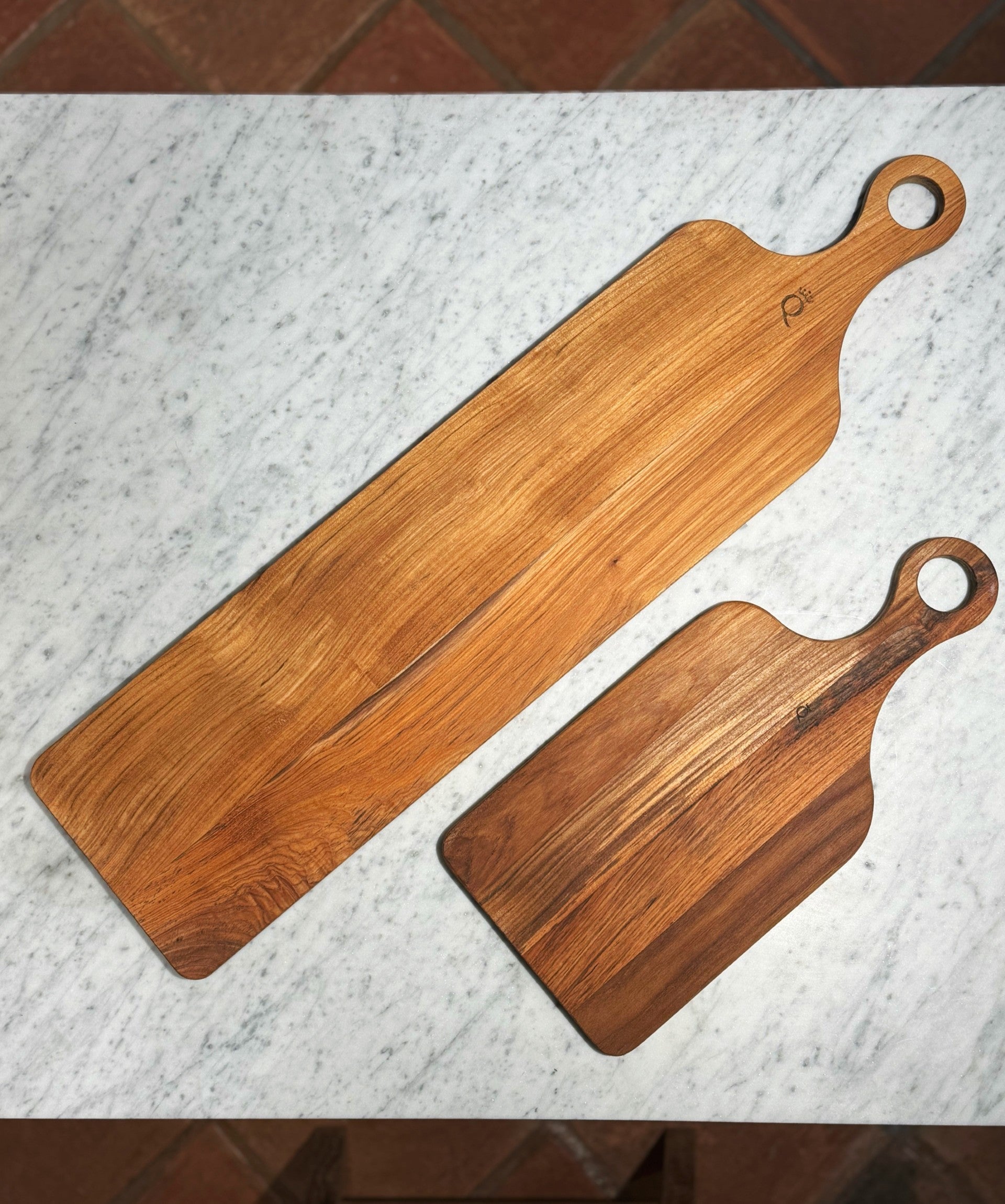 Skärbräda teak liten