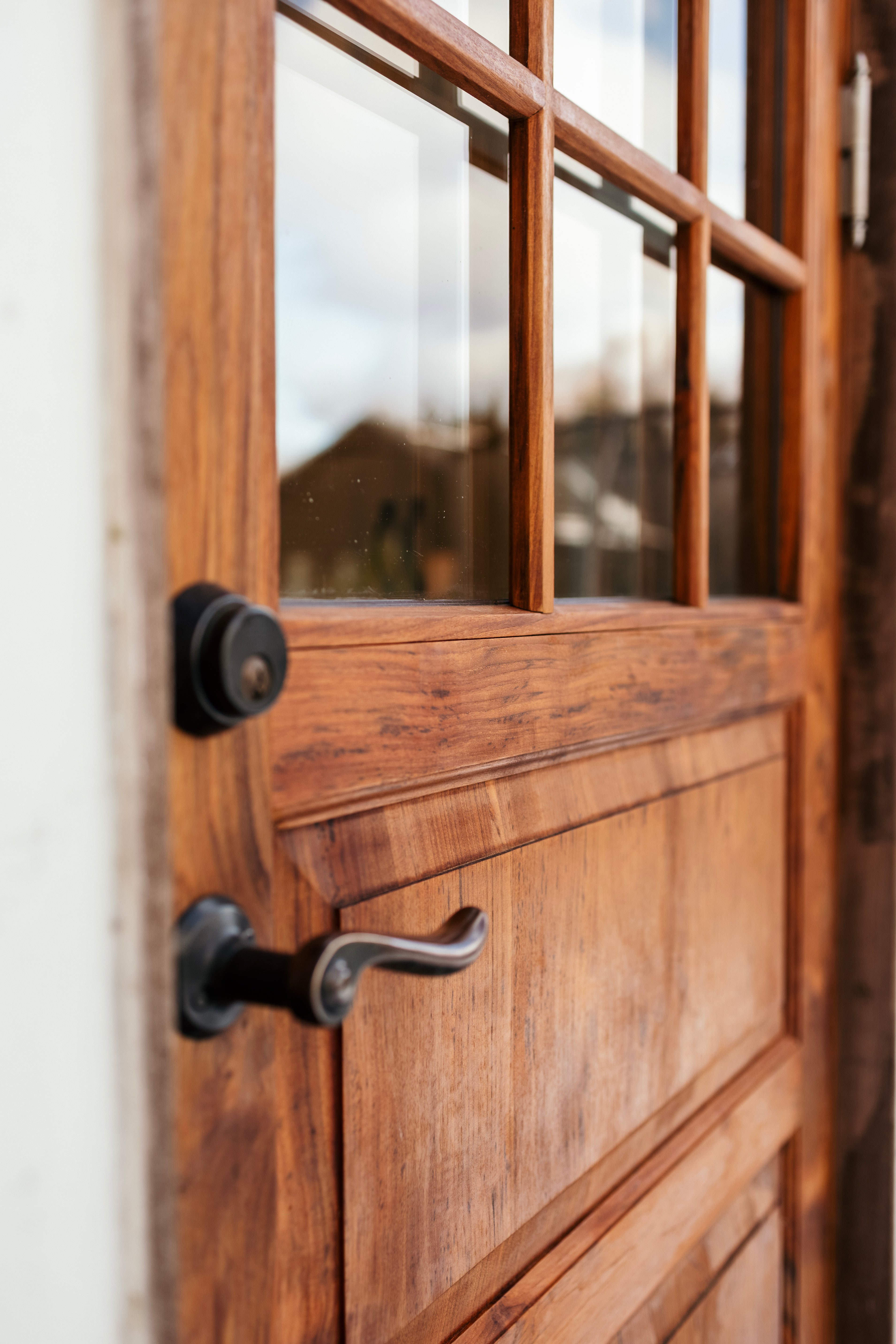 Kivik enkeldörr oljad teak 980x2080 mm