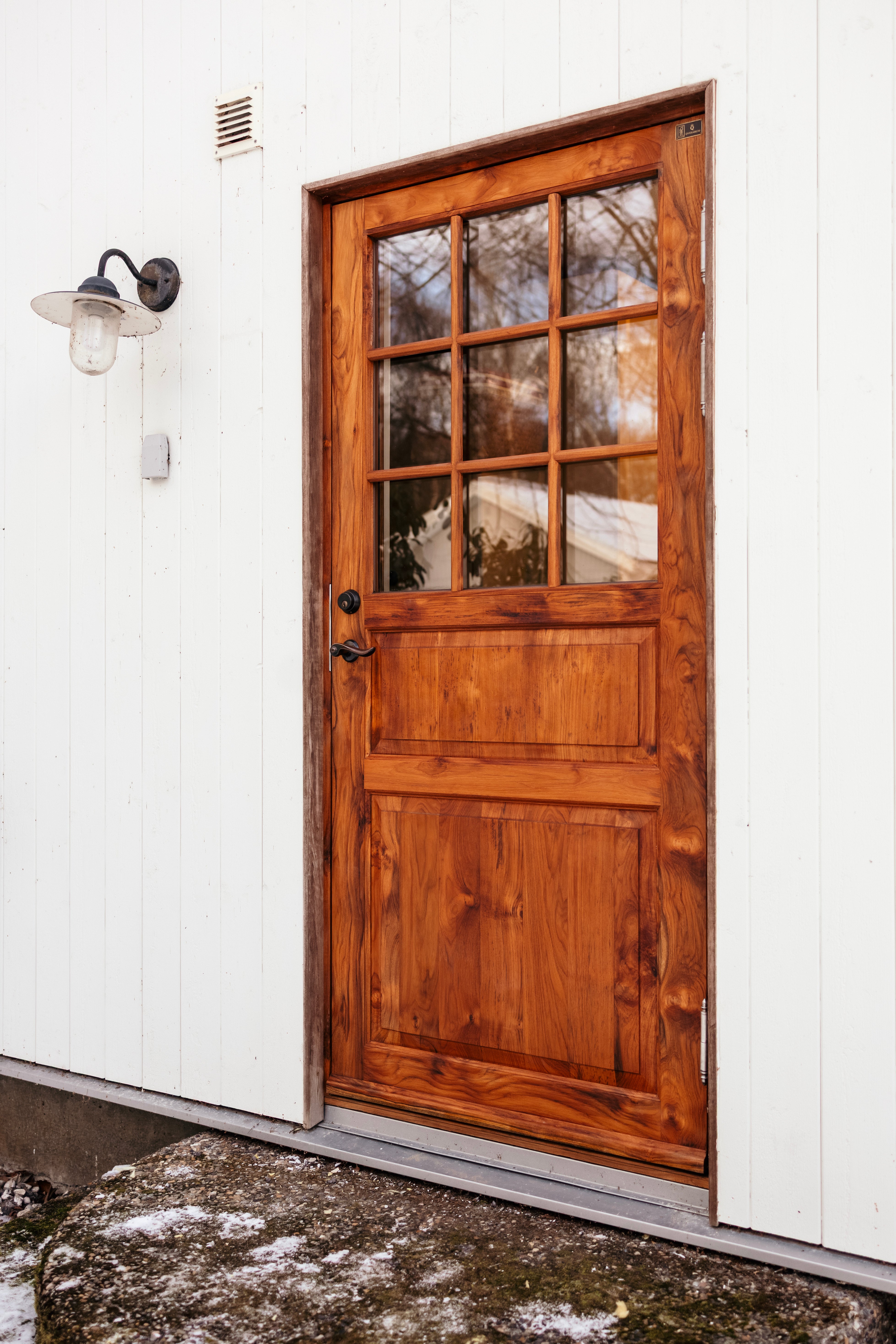 Kivik enkeldörr oljad teak 980x2080 mm