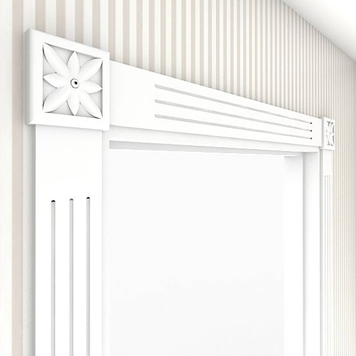 Invändigt foder Tradition grundmålat pardörr