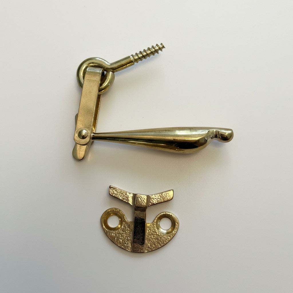 Fönsterlås Droppen Obehandlad Mässing