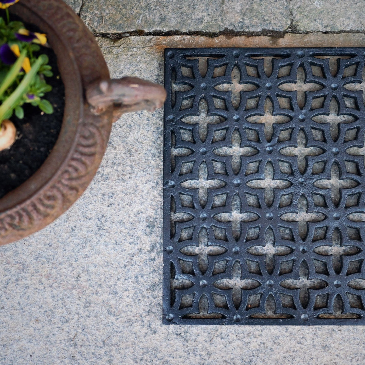 Fußabtreter aus Gusseisen Rechteckig