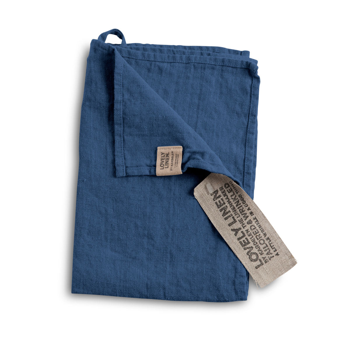 Leinenhandtuch Denim blau