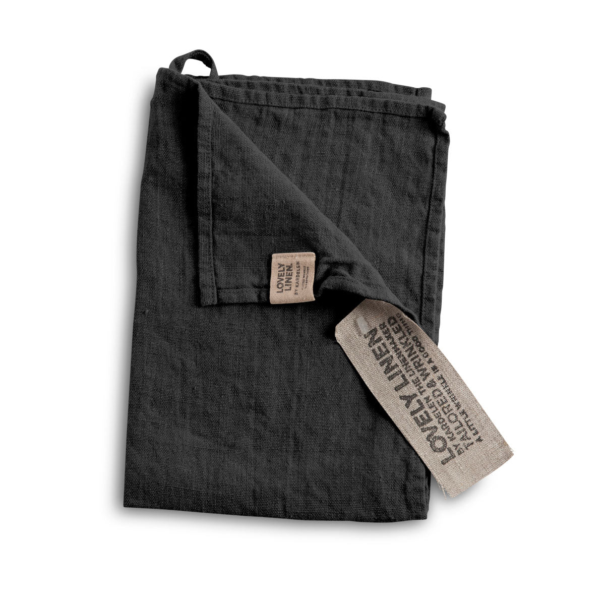 Leinenhandtuch Dunkelgrau