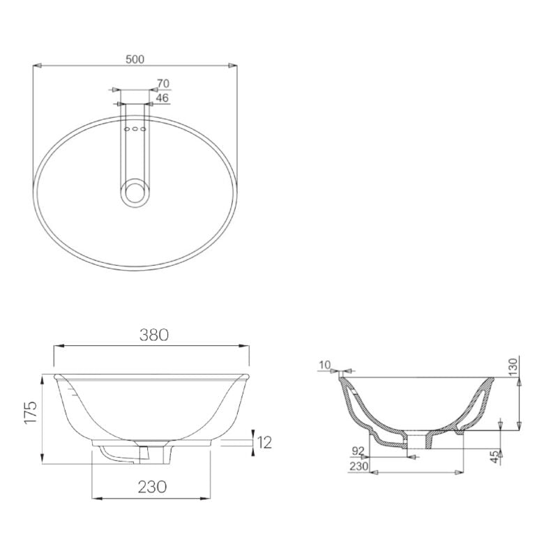 Aufsatzwaschbecken von Burlington Guild