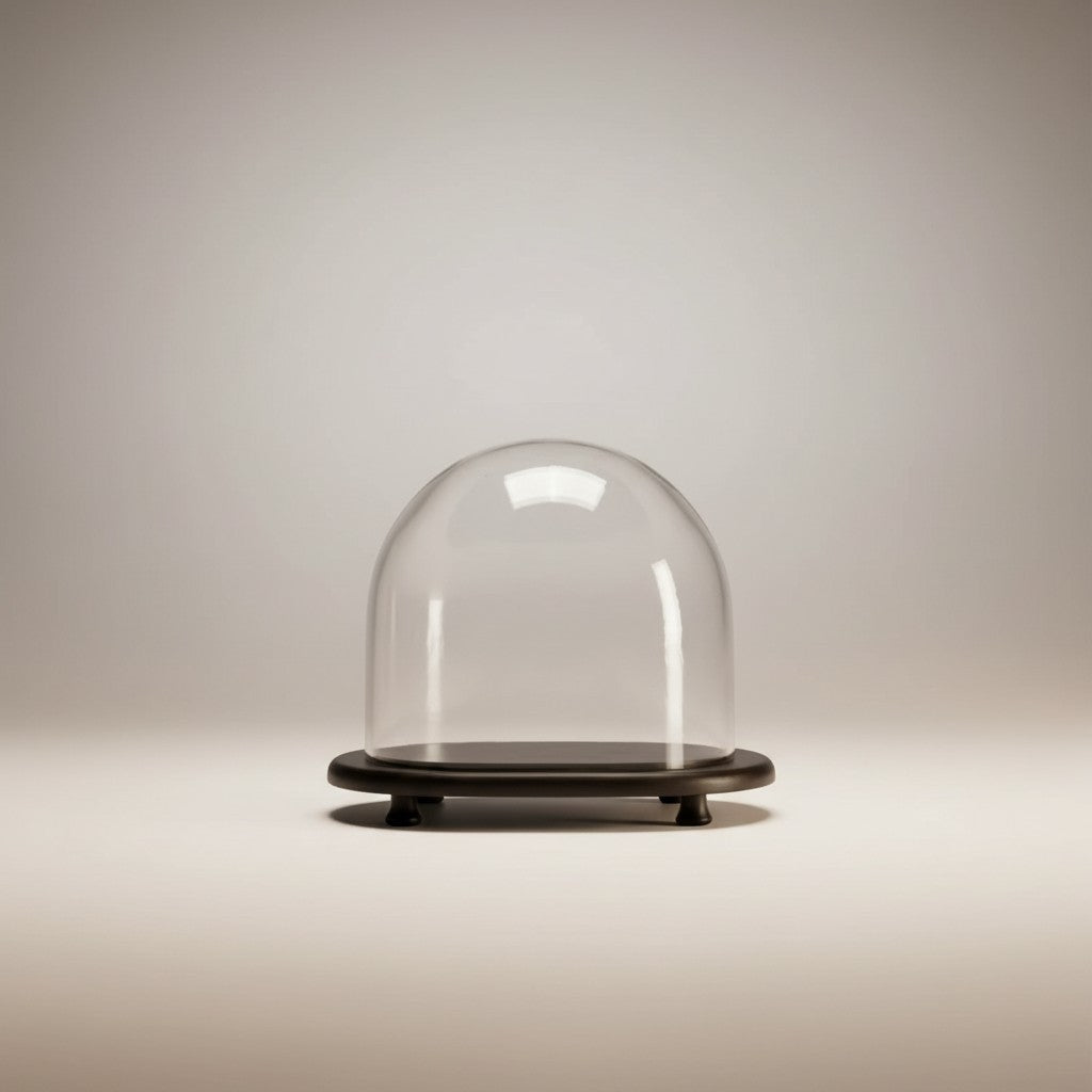 Glaskupa med fat "Bella"