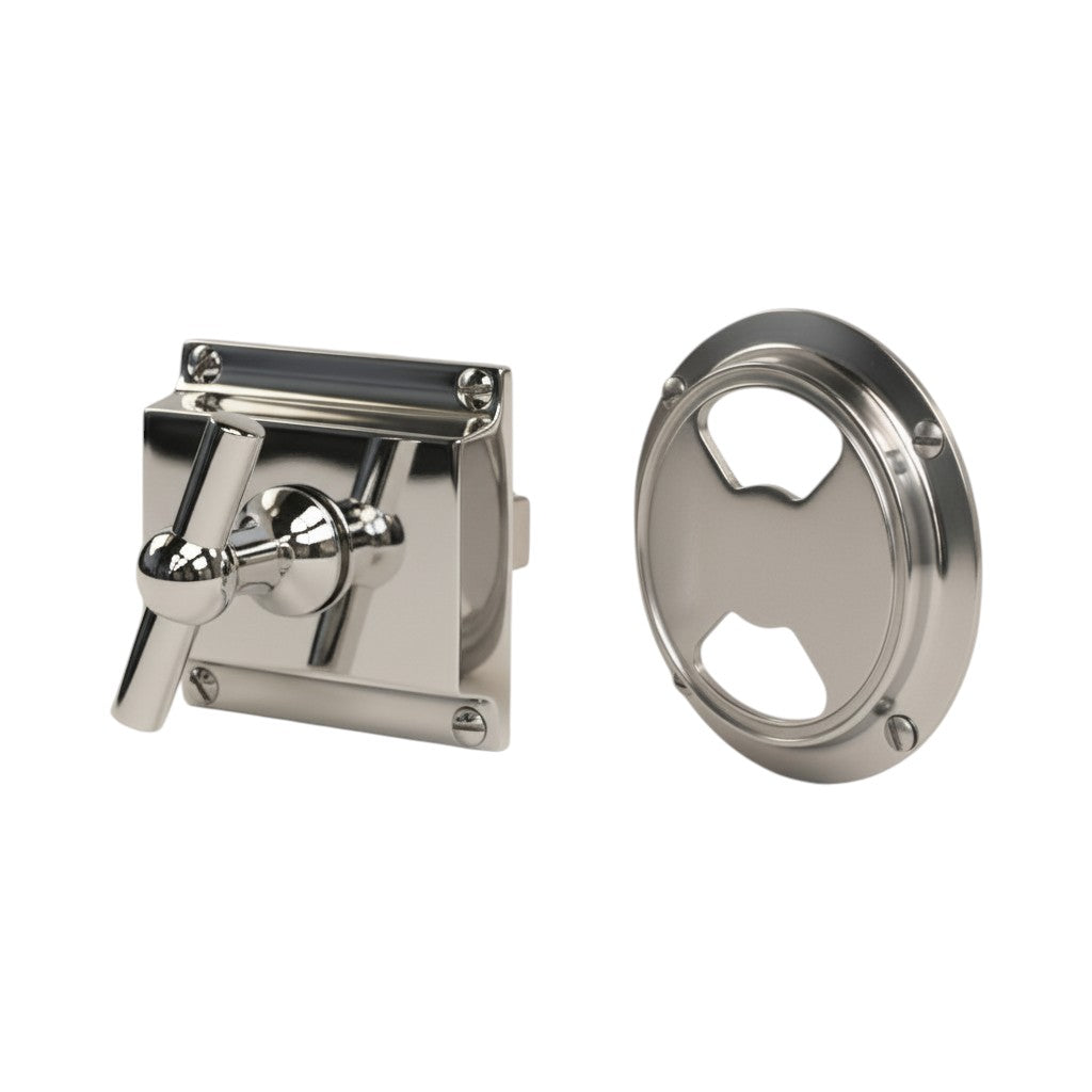 Toalettlås Förnicklad