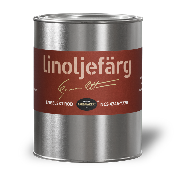 Engelskt röd Linoljefärg