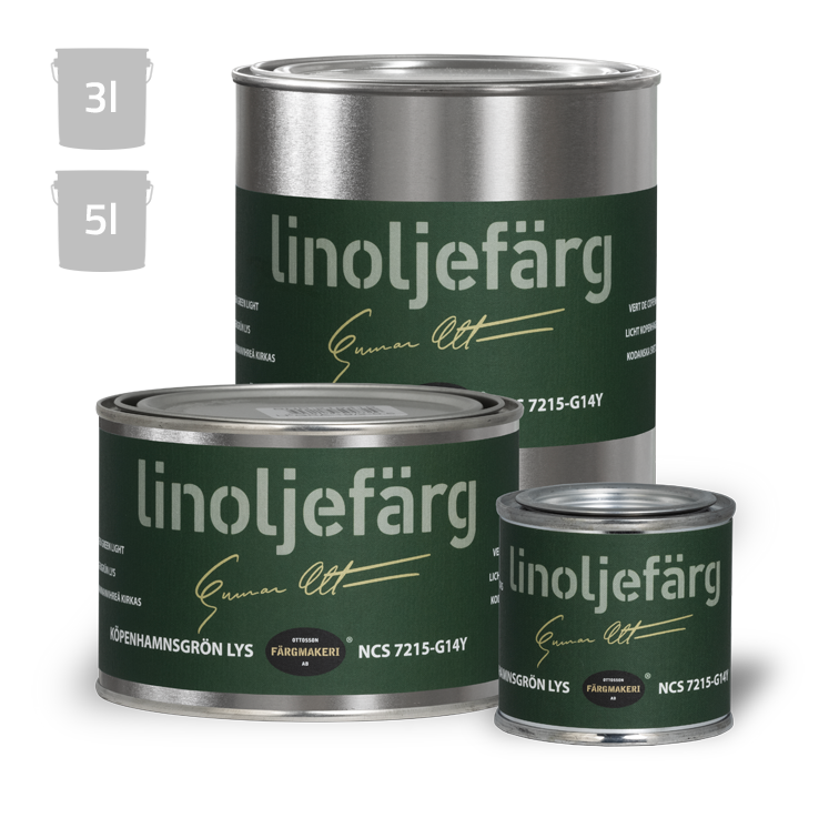 Köpenhamnsgrön LYS Linoljefärg Ottossons